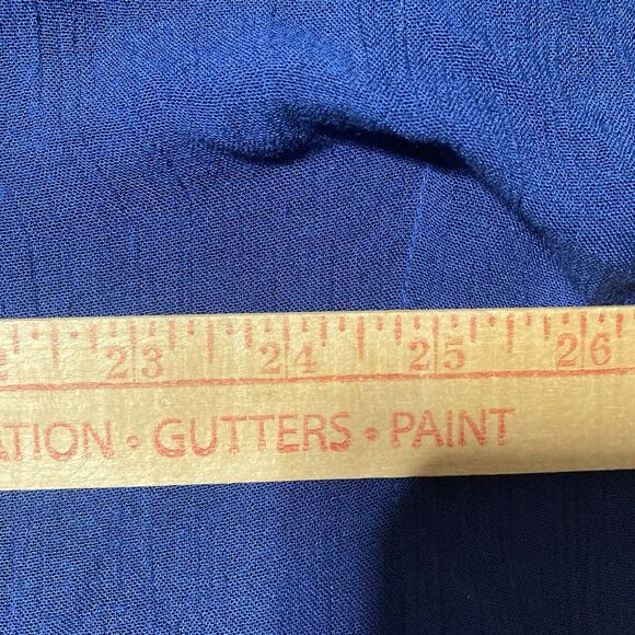 Canyon Sky Top Size 2XL Blue‎ Pull Over Tie String Neck Sleeve Embroidery - Picture 7 of 9